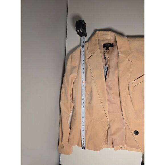 NWT Talbots Blazer Jacket Womens 14 Salmon Pink Cream Office GorpCore Layering - Picture 7 of 8